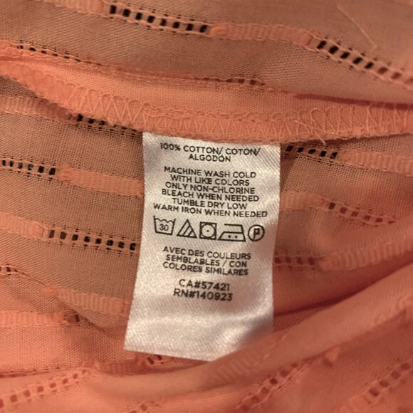 NWT LOFT Peach Relaxed Button Down Shirt - SMALL - Picture 6 of 8